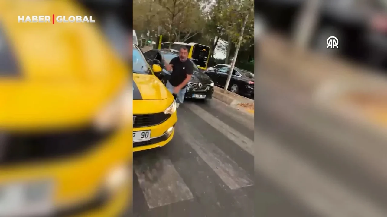 Ataşehir'de Kuryeye Yumruk Atan Taksi Sürücüsüne Ceza Verildi