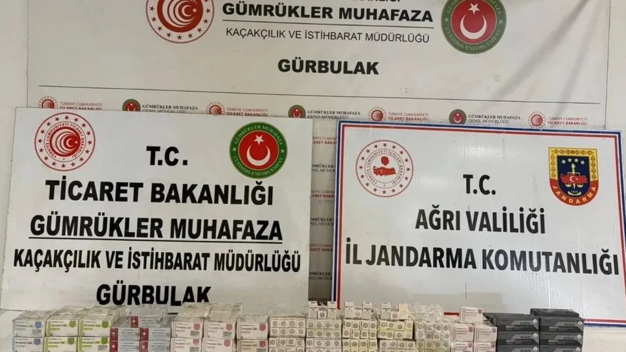 Doğubayazıt'ta TIR Dorsesinden 463 Paket Kaçak İlaç Ele Geçirildi