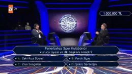 Milyoner'de Fenerbahçe'nin İlk Başkanı Soruldu