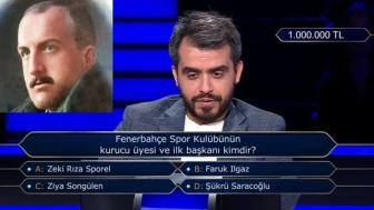 Kim Milyoner Olmak İster'de 1 Milyonluk Fenerbahçe Sorusu