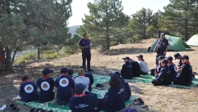 Kütahya'da İzciler, Peygamber Efendimizin İzinde Kamp Düzenledi