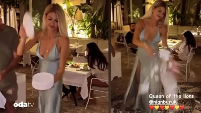 Okan Buruk'un Eski Eşi Nihan Akkuş, Alaçatı'da Sirtaki Dansı Yapıp Tabak Kırdı