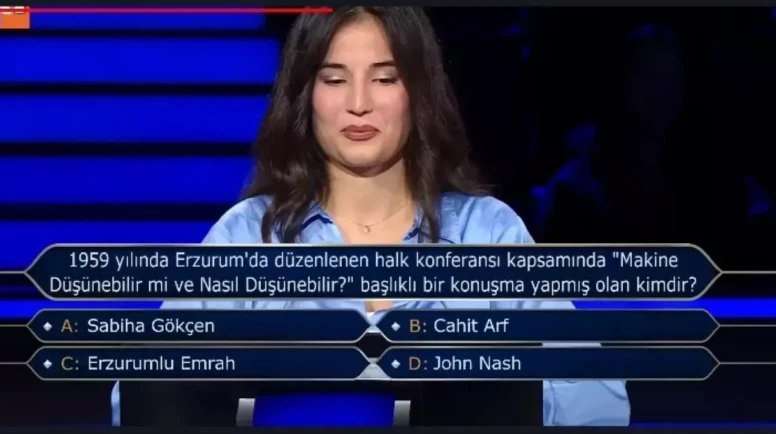 1959 Erzurum Halk Konferansı'nda "Makine Düşünebilir mi?" Konuşması